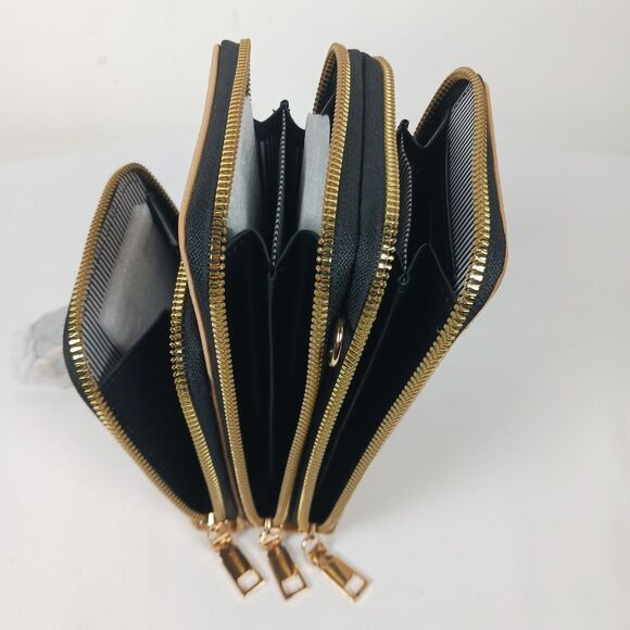 Badgley Mischka Convertible Crossbody Quilted Mini Bag Tan New - Picture 10 of 16